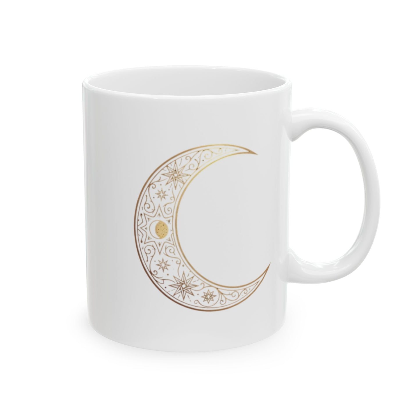 Celestial Crescent Moon Coffee Cup
