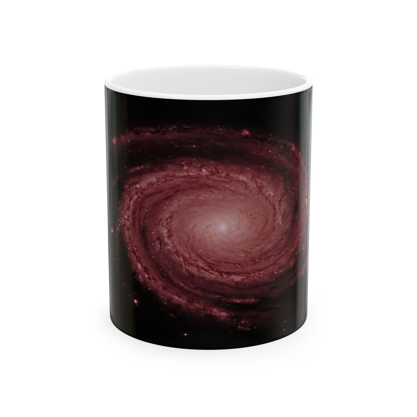 Red Spiral Galaxy Coffee Cup