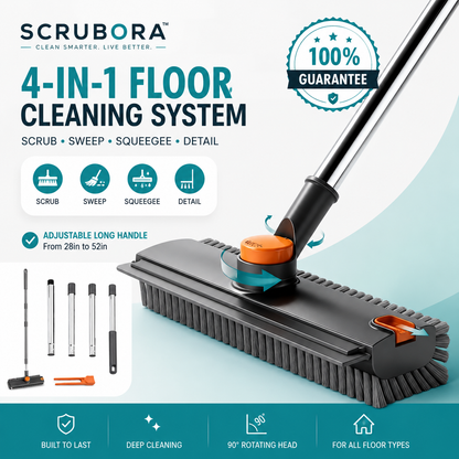 Scrubora™ 4-in-1 Floor Cleaning System