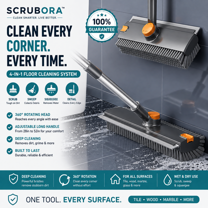 Scrubora™ 4-in-1 Floor Cleaning System